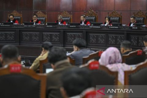 Mahkamah Konstitusi gelar sidang putusan 22 perkara uji materi