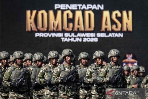 Prajurit Komcad ASN Pemprov Sulsel siap dukung pertahanan negara berbasis Sishankamrata