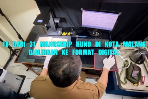 18 dari 31 manuskrip kuno di Kota Malang dialihkan ke format digital