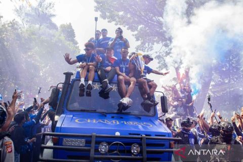 Persib Bandung berpawai keliling kota rayakan juara BRI Super League 2026