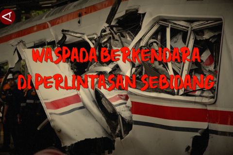 Waspada berkendara di perlintasan sebidang