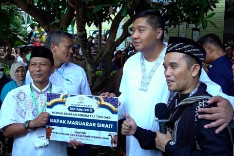 Kementerian PKP serap aspirasi warga Rusunawa pada momentum Idul Adha