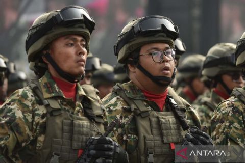 Upacara penutupan Latsarmil Komcad ASN