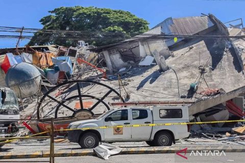 Begini dampak gempa magnitude 7,8 di kota Santos Filipina, 15 orang dilaporkan tewas