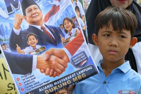 Aksi damai masyarakat Lampung dukung Program MBG