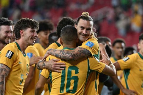 Australia lolos ke babak 32 setelah bermain imbang 0-0 dengan Paraguay