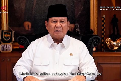 Prabowo tegaskan semangat Waisak perkuat persatuan bangsa