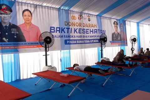 Menyambut HUT Bhayangkara ke-80, Polda Sumut gelar bakti kesehatan