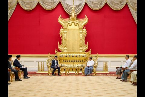 Menlu Sugiono sampaikan komitmen Indonesia dukung perdamaian Myanmar