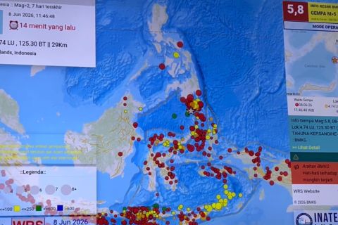 BMKG sebut ada 23 gempa susulan setelah gempa magnitudo 7,7