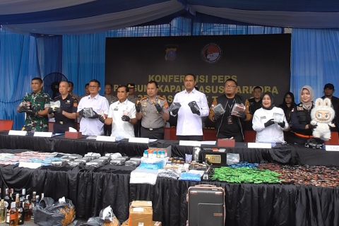 Operasi Antik Toba, Polrestabes Medan sita 20kg sabu dan ribuan vape