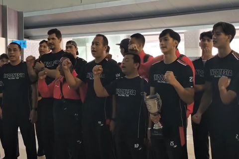 Timnas Voli tiba di Tanah Air, bawa nama harum Indonesia juara Asia