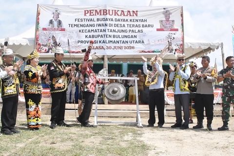 Gubernur Kaltara buka Festival Budaya Dayak Kenyah