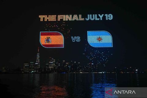 Begini pertunjungan drone sambut final Piala Dunia 2026