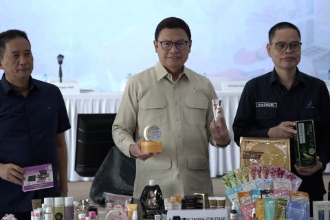 BPOM tindak 2.205 item kosmetik ilegal senilai Rp35,8 miliar
