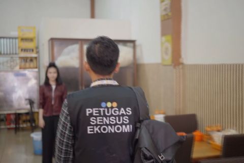 Pendataan Sensus Ekonomi Sumsel capai 81,87 persen