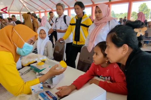 Calon siswa Sekolah Rakyat di Madiun jalani tes kesehatan gratis