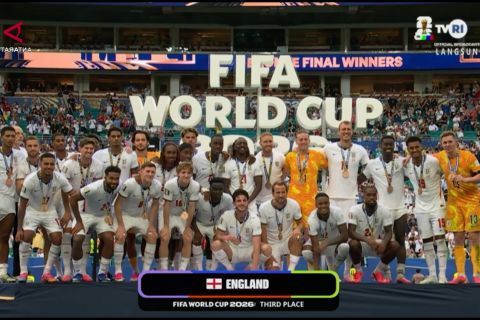 Hujan gol, Inggris rengkuh peringkat ketiga Piala Dunia
