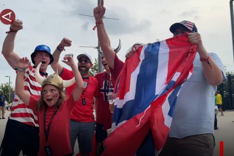 Norwegia cetak sejarah, "Viking Row" bergema usai tumbangkan Brasil
