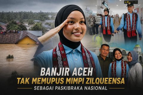 Banjir Aceh tak memupus mimpi Zilqueensa sebagai paskibraka nasional