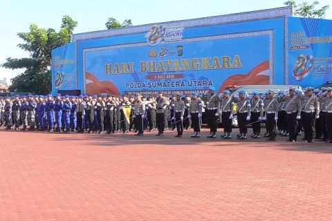 HUT Polri ke-80, Polda Sumut terima tanda kehormatan dari Presiden