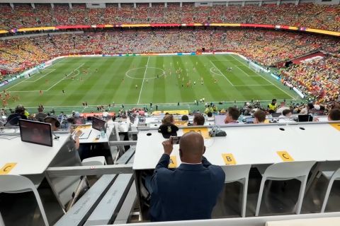 Melihat kesibukan BC Place sebagai salah satu stadion Piala Dunia 2026