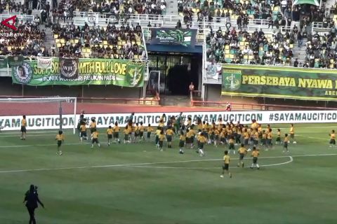 99 Bonek cilik meriahkan perayaan jelang seabad Persebaya