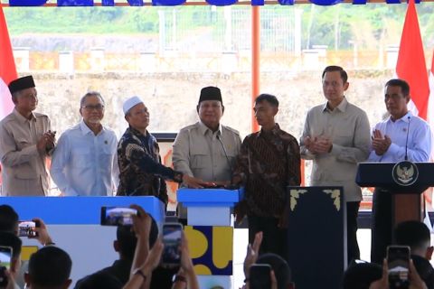 Presiden Prabowo resmikan lima bendungan serentak dari Lombok NTB