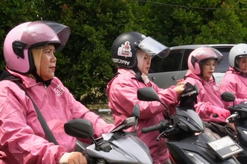 Ojek daring khusus wanita kini hadir di Pangkalpinang
