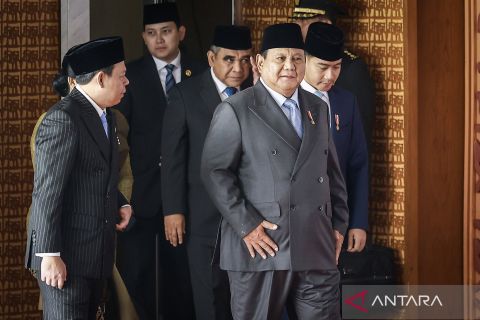 Presiden Prabowo dan Wapres Gibran tiba di Sidang Tahunan MPR 2026, didampingi Pimpinan MPR, DPR dan DPD