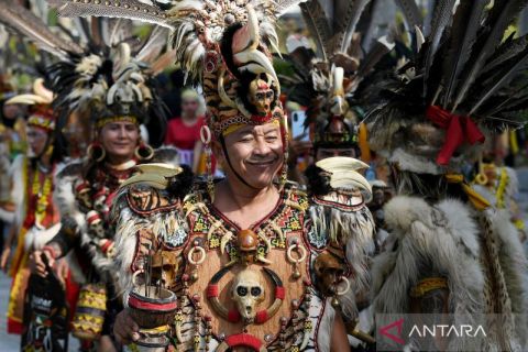 Parade budaya di IKN