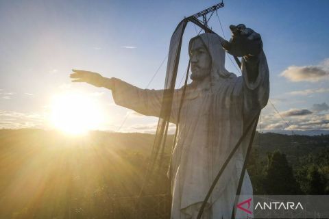 Patung Yesus Memberkati setinggi 25 meter di Keerom segera rampung, jadi ikon wisata perbatasan Indonesia-Papua Nugini