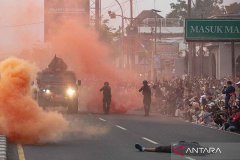 Kopasgat TNI AU demonstrasikan kemampuan tempur jarak dekat