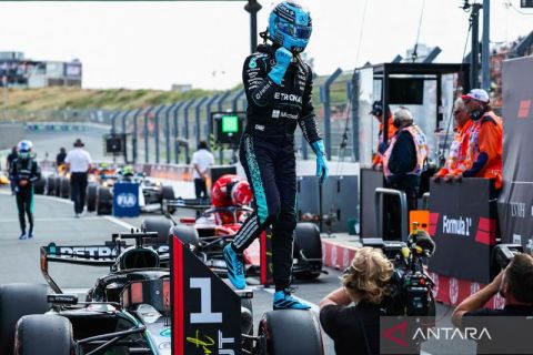 George Russell rebut pole position Sprint Race F1 GP Belanda 2026, unggul tipis dari Norris dan Leclerc