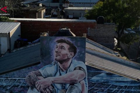 Fans Messi berikan penghormatan untuk mendiang sang ayah