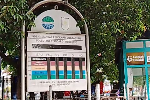 Kualitas udara Pekanbaru menurun akibat terdampak asap karhutla
