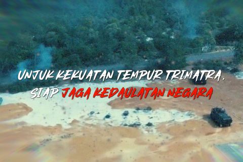 Unjuk kekuatan tempur trimatra, siap jaga kedaulatan negara