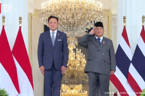 Presiden Prabowo terima kunjungan PM Thailand di Istana Merdeka