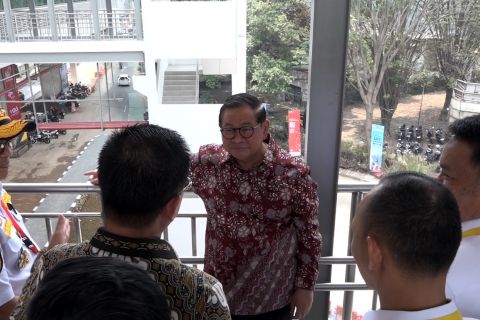 Pramono tinjau kesiapan LRT Velodrome-Manggarai