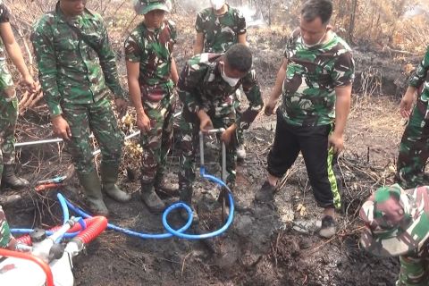 TNI bangun 40 sumur bor untuk perkuat penanganan karhutla Tumbang Nusa