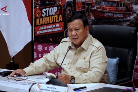Prabowo perkuat penanganan karhutla di Sumatera Selatan