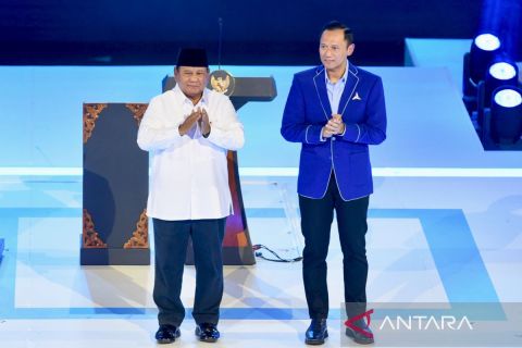 Presiden Prabowo hadiri peringatan HUT ke-25 Partai Demokrat