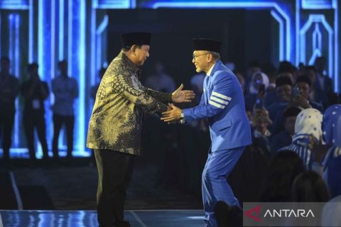 Presiden Prabowo Subianto hadiri perayaan HUT ke-28 PAN