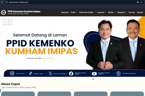Kemenko Kumham Imipas luncurkan situs dan aplikasi PPID terintegrasi