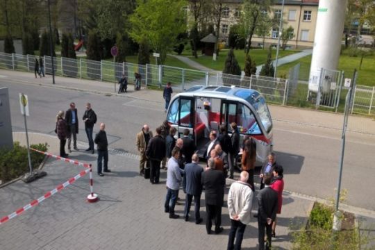 Mobil Swakemudi NAVYA unjuk Kebolehan di Las Vegas