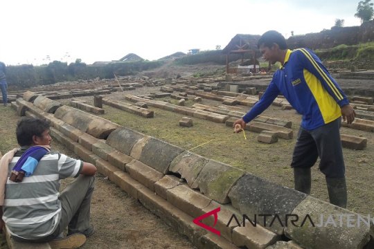 BPCB Jateng susun batuan pagar Situs Liyangan