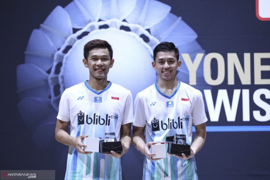 Fajar/Rian tantang Marcus/Kevin di perempat final Singapura Open