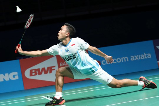 Kalahkan Jepang, Ginting melaju ke perempat final Singapore Open