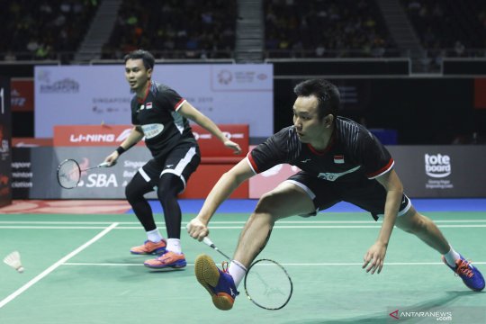 Ahsan/Hendra atasi Astrup/Boe perkecil ketertinggalan Indonesia