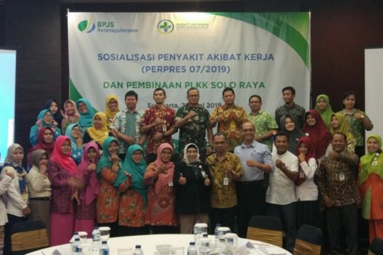 BPJS Ketenagakerjaan Surakarta sosialisasikan perlindungan penyakit akibat kerja